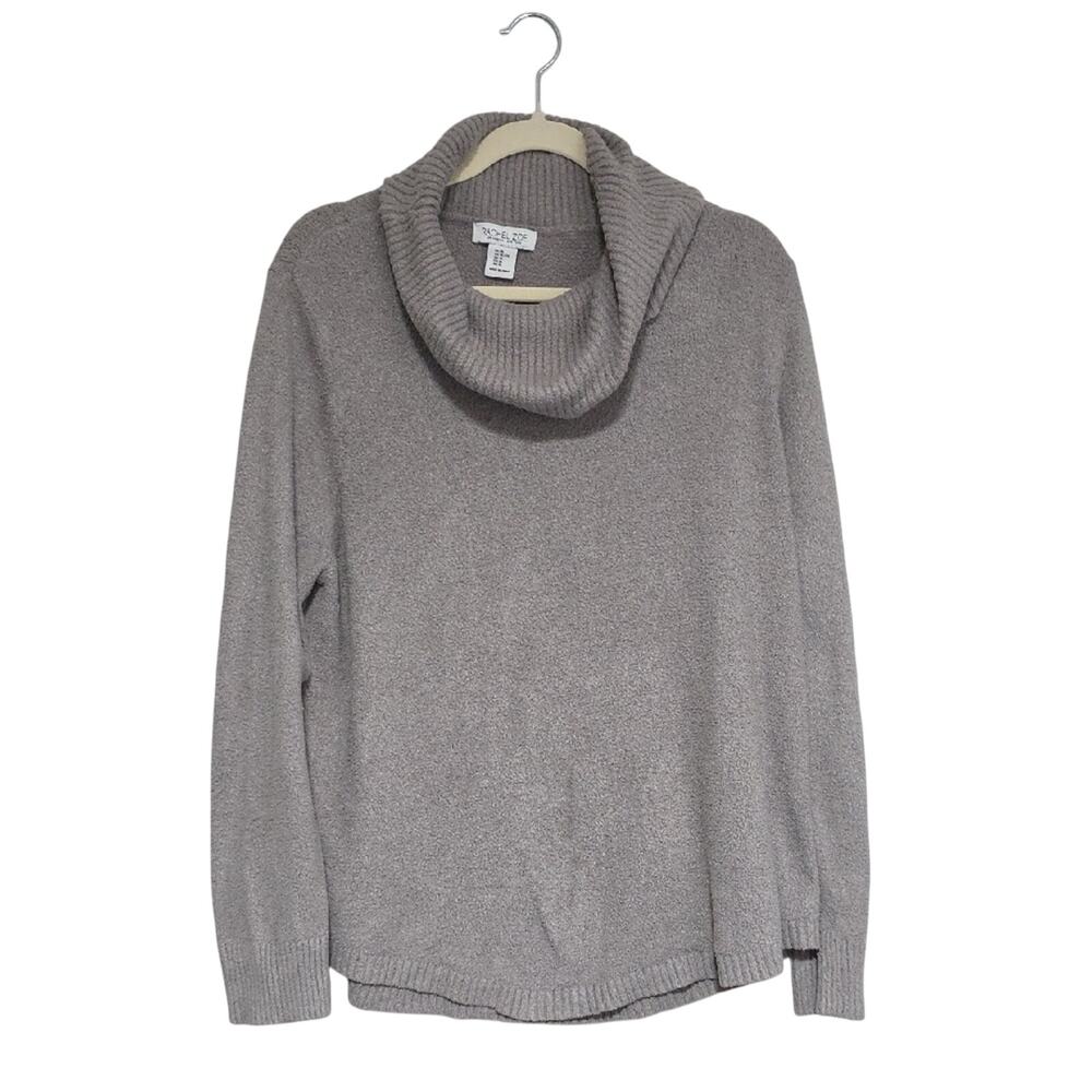 Rachel Zoe Womens Sz XL Gray Soft Cozy Neutral Ski Lodge Cowl Neck Sweater - Picture 9 of 9